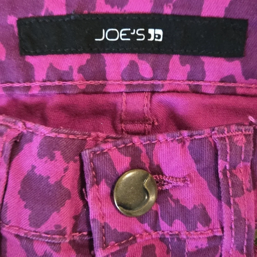 Y2K NWT Joe's Jeans Magenta Leopard Print Jeggings Skinny Jeans Girls Size 14